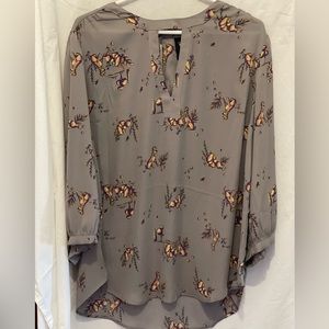 Lady and the Tramp print blouse
